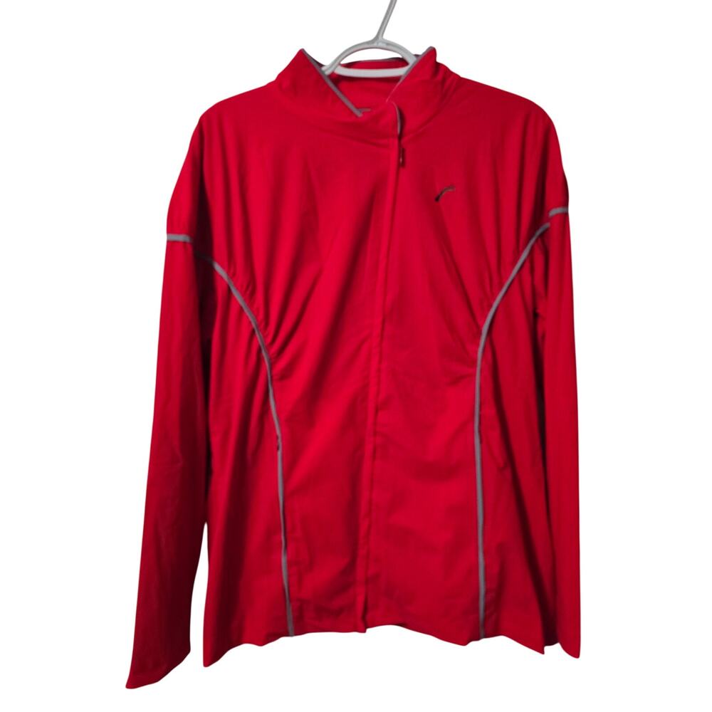 Swingdish Red Women's Asymmetrical Zipper Red Golf Jacket Size XL